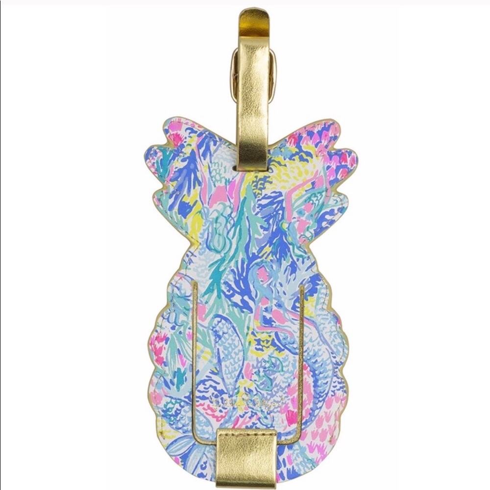 NWT Lilly Pulitzer Pineapple Luggage Tag - Picture 3 of 7